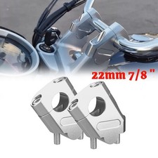 CNC 22mm 7/8'' Universal Handlebar Riser Mount Clamp Bracket Extend For Yamaha
