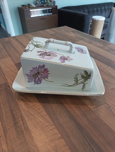 Vintage ceramic cheese dish - vintage,