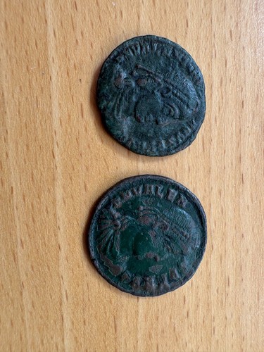 Roman bronze coins - bronze, coins,
