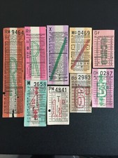 London Transport T & T -  9 Tickets - Service 12, 28, 33, 36, 56, 66, 72, 78, 