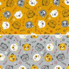 Polycotton Fabric Tossed Teddy