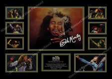  BOB MARLEY SIGNED A4 PHOTO