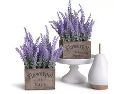 Artificial Lavender Plants in