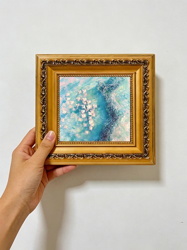 Abstract teal coral reef - teal, reef,soft
