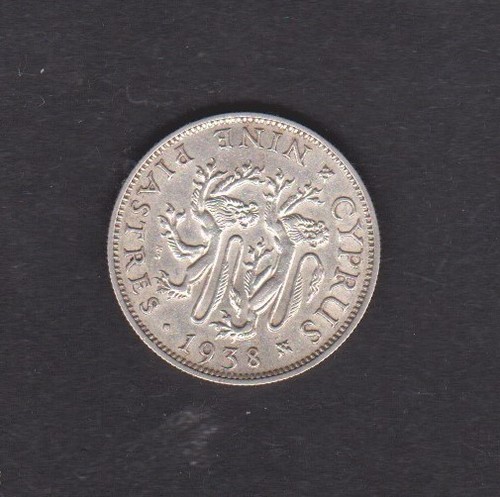 1938 cyprus silver 925 - 1938, nine