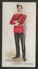 COHEN WEENEN-HOME & COLONIAL REGTS 1901 (100 BACK)-#13- DEVONS OFFICER UNDRESS
