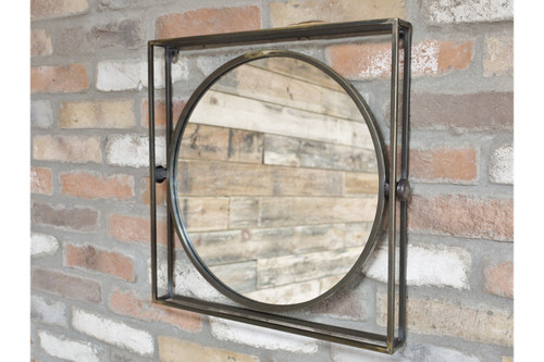 Industrial mirror with metal - industrial,