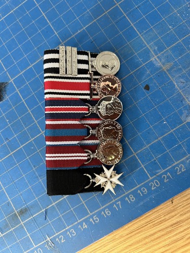Military medal mounting full