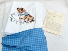VINTAGE QUILTED CUSHION IN KIT FORM DOG DESIGN