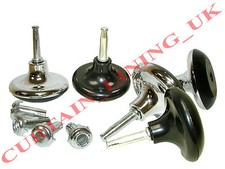 Glides Chrome Black Wooden Oak