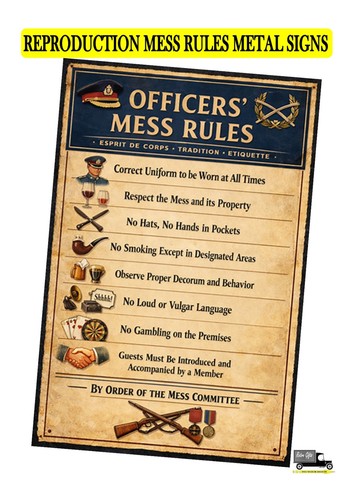 Officers mess sign - mess,