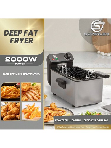 Stainless steel deep fryer - stainless,
