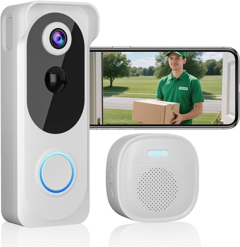 Wireless video doorbell with - video,