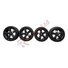 VAUXHALL ALLOY WHEELS & TYRES SET OF 4 (215/55ZR17) 17" BLACK