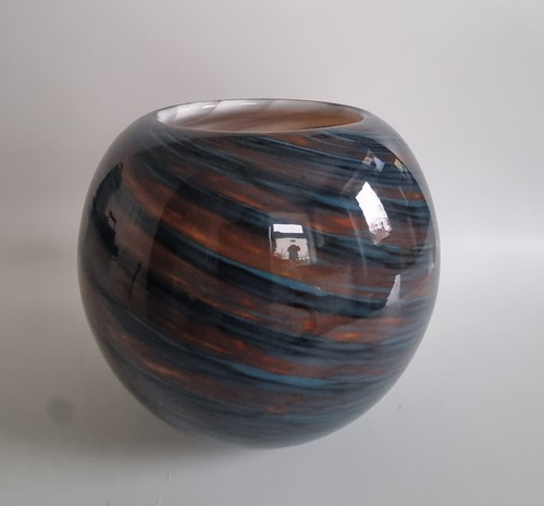 Modern murano style orb vase - modern,