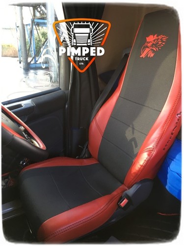 Truck seat covers red griffin - truck,
