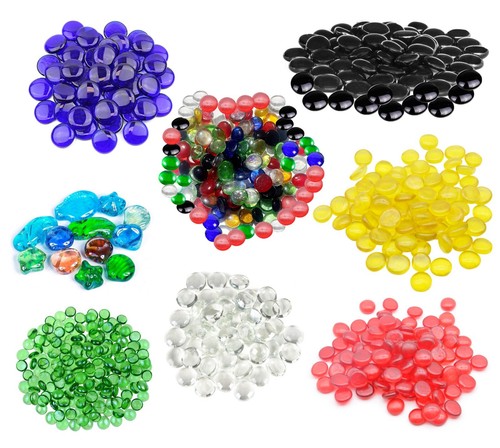 Flat glass pebbles filler - glass,