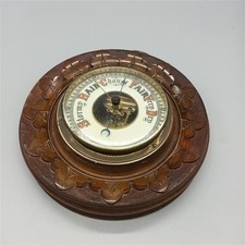 Antique Round Wooden Carved