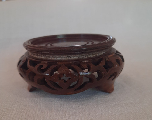 Wooden vase stand inch - wooden,