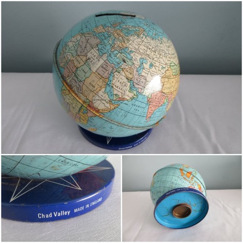 Vintage globe money - vintage, box