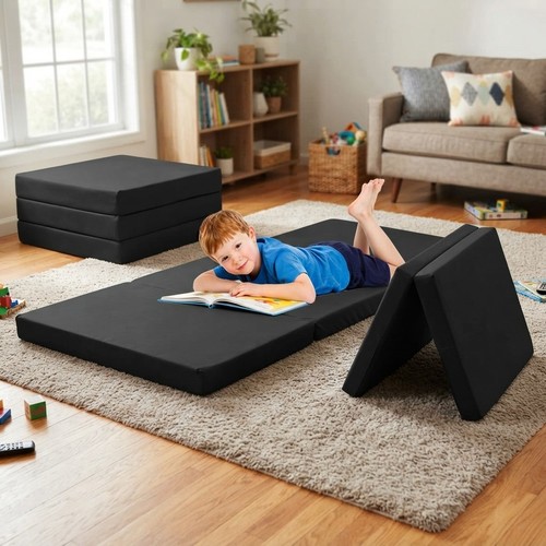 Portable tri fold bed - tri-fold, chair