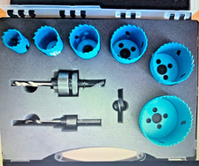 Eclipse Predator Holesaw 9-Piece Set HSS 22-64mm Bi-Metal Multi Purpose  EGPP-KL