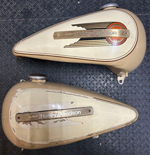 AMF Harley Davidson Genuine Gas Fuel tank 1979 FLH Shovelhead Beige #4379