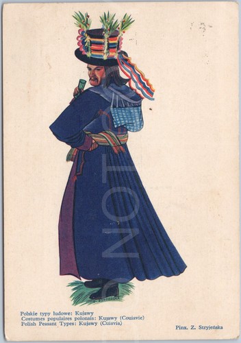 Kujawy vintage postcard polish - postcard,