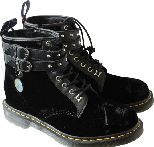 Martens black velvet - dr.,