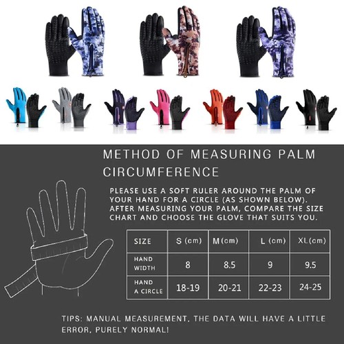 Winter cycling gloves wrist - winter,