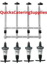 Optic Bottle Rack Wall Mounted Bracket Beaumont Spirit Measure Dispensers Bar