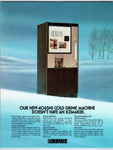 Cold drink vending machine - vending,