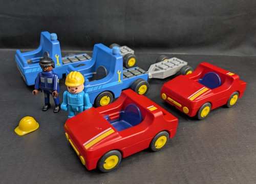 Vintage playmobil lot racecar - vintage,