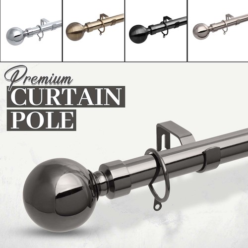Extendable metal curtain pole - extendable,