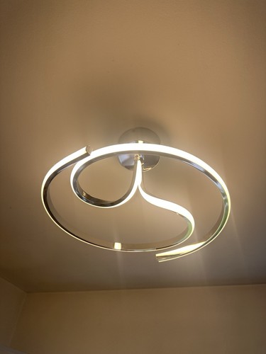 Next spiral led chrome light - chrome,