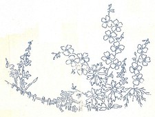 Vintage embroidery transfer - vintage,