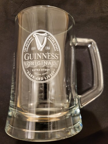 Guinness one pint thick glass - one,