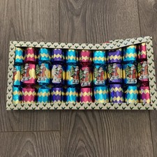 Vintage Christmas Tree Crackers x10 boots foil Decorations Mini Crackers