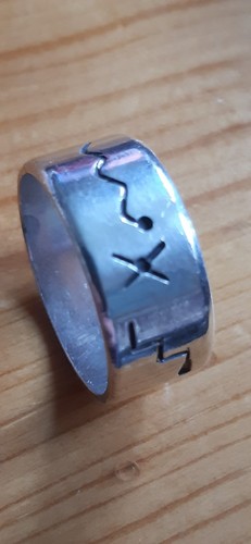 Navajo inscribed solid silver - navajo,