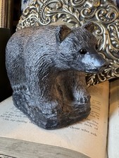 Heavy Cast Stone Bear Ornament