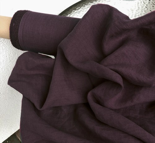 100 natural linen fabric by - natural,