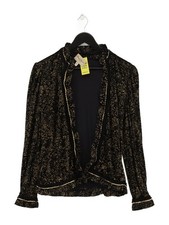 Frank Usher Women's Cardigan UK 14 Gold Other with Nylon Cardigan