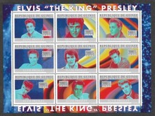 Elvis Presley Singer Pop music mnh stamp sheet 2010 guinee