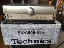TECHNICS SU-A808 INTEGRATED AMPLIFIER w/Box Power confirmation OK Used