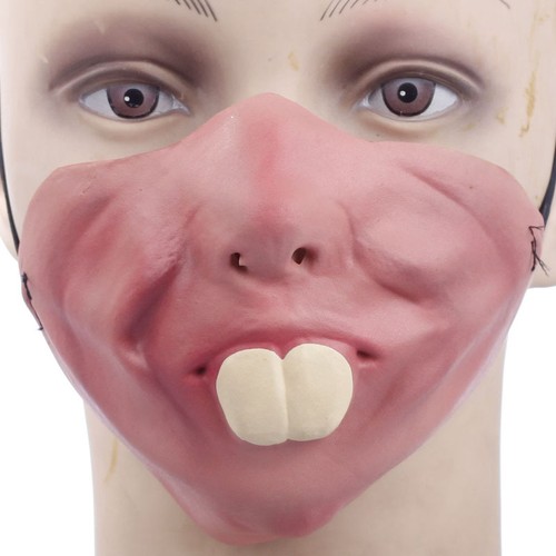 Big rabbit teeth mask funny - rabbit,