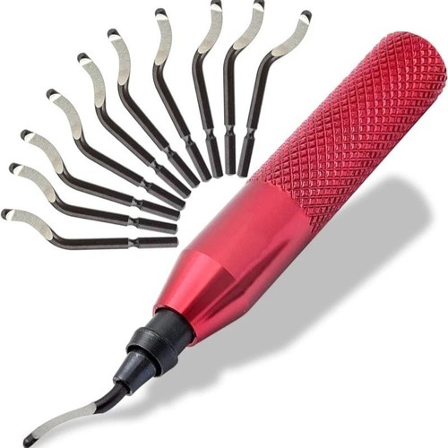Deburring tool kit with - kit, 11