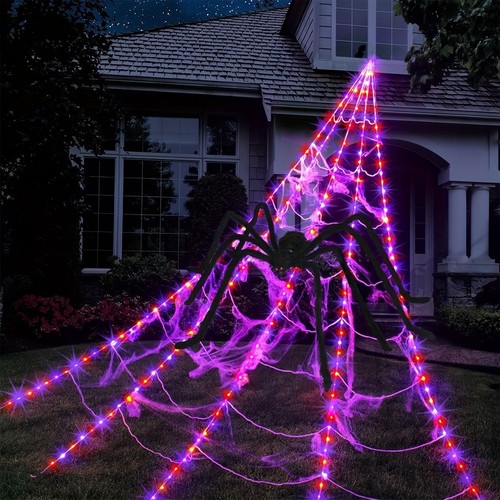 Halloween spider web - lights, 5m