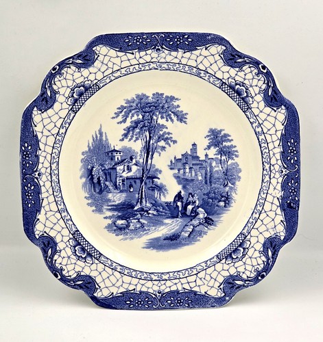 Antique adams pottery blue - adams,