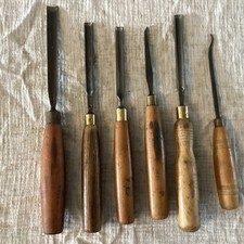 6 English Made Carving Chisels