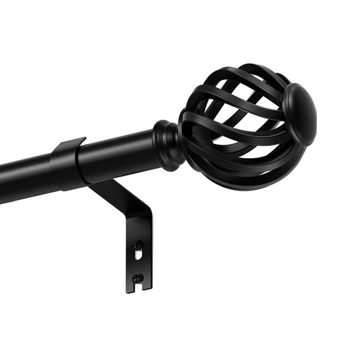 Black curtain poles for eyelet - curtain,